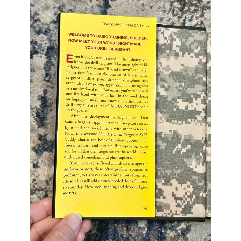 Awesome Sh*t My Drill Sergeant Said Dan Caddy Wit‎ Wisdom Book Signed